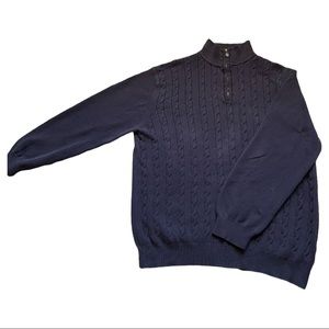 Vintage Cambridge Classics Quarter Zip Sweater